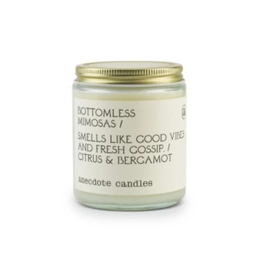 Anecdote Candles Glass Jar Candle Bottomless Mimosas